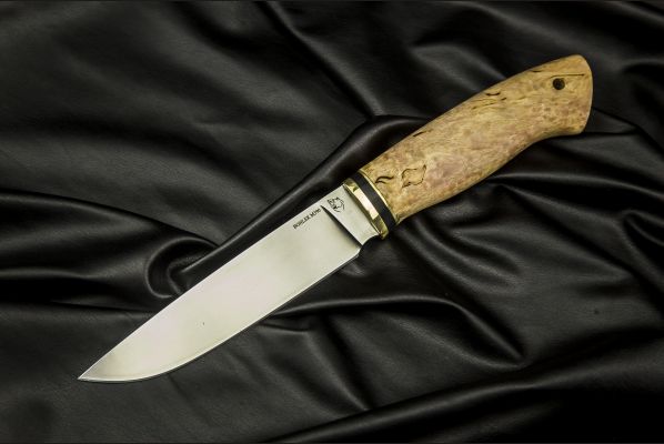 Нож Лиса <span>(M390, карельская береза)</span>
