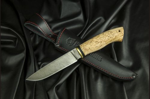 Нож Лиса <span>(дамаск, карельская береза)</span>