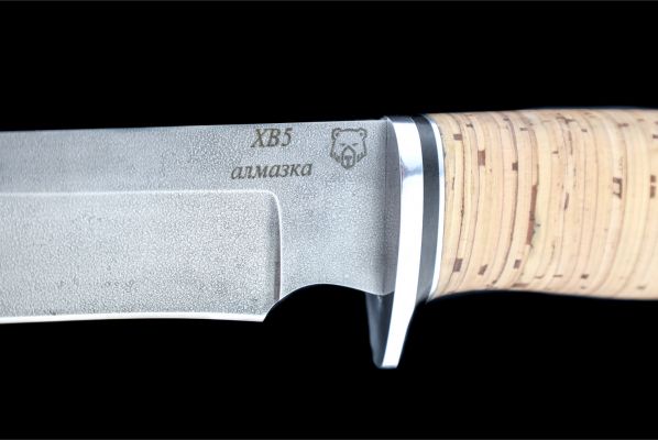 Нож Лис <span>(ХВ5 алмазка,  береста, дюраль)</span>