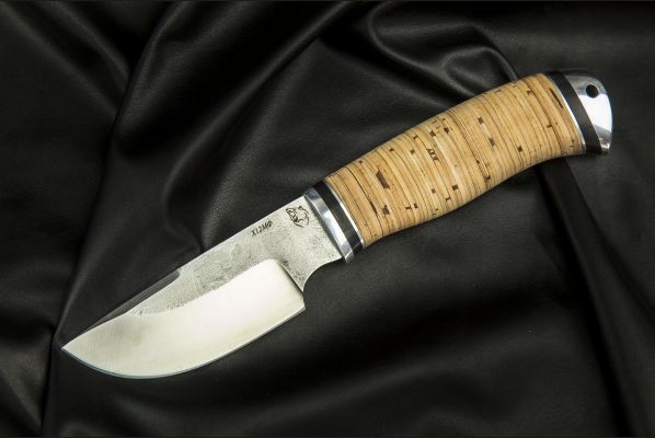 Нож Медведь <span>(х12мф, береста, дюраль)</span>