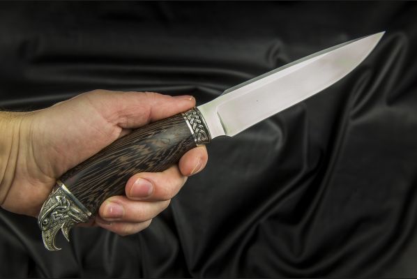 Нож Ворон <span>(elmax, венге, литьё мельхиор 2)</span>
