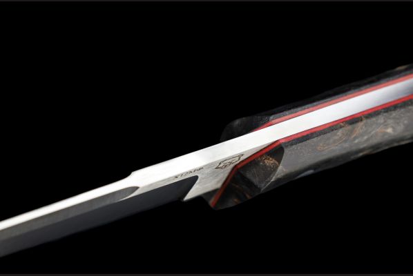 Нож Таран <span>(х12мф, стабилизированная карельская береза, цельнометаллический)</span>