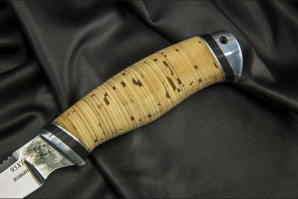 Нож Рыбак <span>(95х18, береста, дюраль)</span>