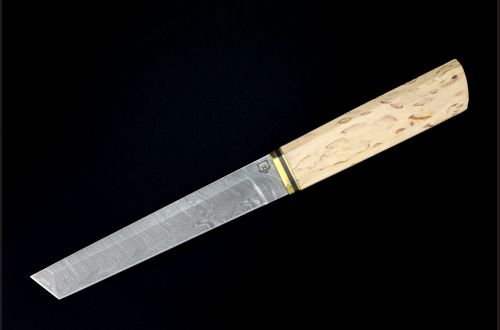 Нож Танто <span>(дамаск, карельская берёза)</span>