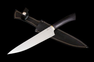 Кухонный нож Шеф 2 <span><span>(95х18, чёрный граб)</span></span>
