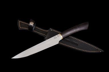 Кухонный нож Шеф 3 <span><span>(95х18, чёрный граб)</span></span>