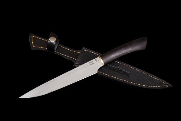 Кухонный нож Шеф 3 <span>(95х18, чёрный граб)</span>