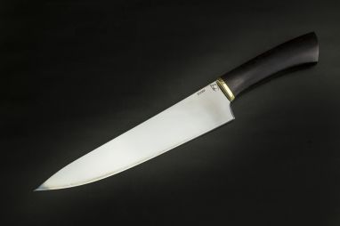 Кухонный нож Шеф 2 <span><span>(х12мф, чёрный граб)</span></span>