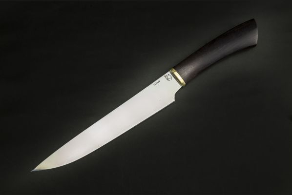 Кухонный нож Шеф 3 <span>(х12мф, чёрный граб)</span>