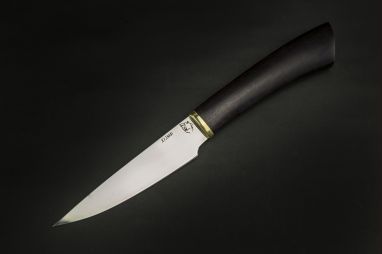 Кухонный нож овощной 5 <span><span>(х12мф, чёрный граб)</span></span>