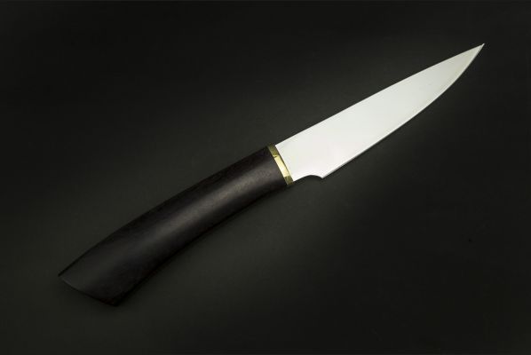 Кухонный нож овощной 5 <span>(х12мф, чёрный граб)</span>
