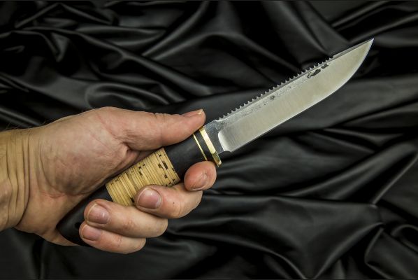 Нож Ерш <span>(х12мф, береста, граб)</span>