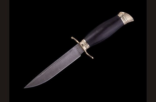Финка НКВД <span>(дамаск, чёрный граб, литьё латунь)</span>