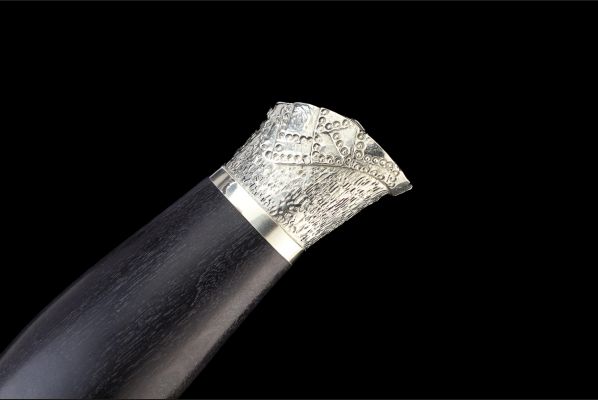 Авторская Финка НКВД <span>(дамаск, чёрный граб, авторское литьё мельхиор)</span>