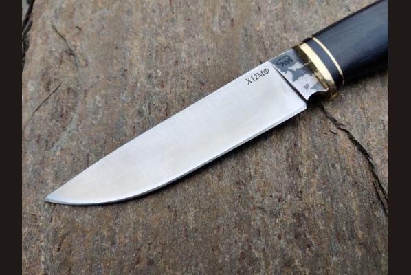Нож Лиса <span>(х12мф, чёрный граб)</span>