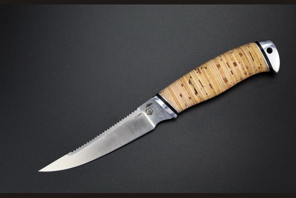 Нож Рыбак <span>(х12мф, береста, дюраль)</span>