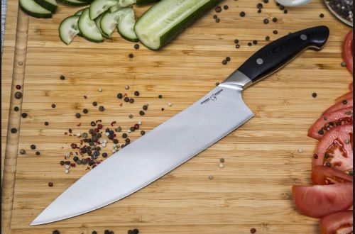 Нож Шеф <span>(нержавеющий ламинат, цельнометаллический, g10)</span>