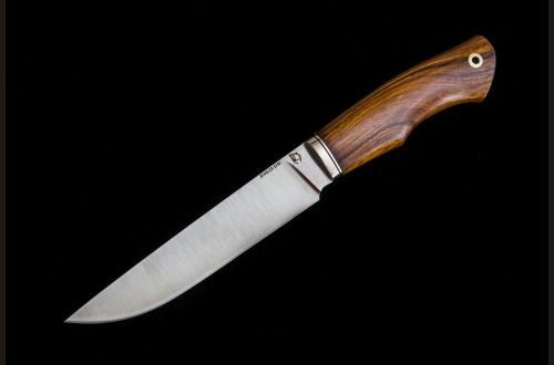 Нож Охотник 2 <span>(S390, спуски от обуха, айронвуд, мозаичный пин под темляк)</span>