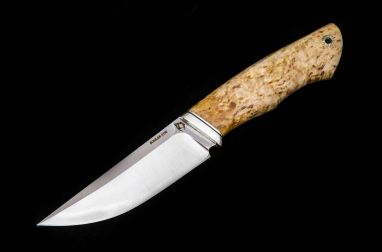 Нож Русский <span><span>(S390, стабилизированная карельская берёза, мозаичный пин под темляк)</span></span>
