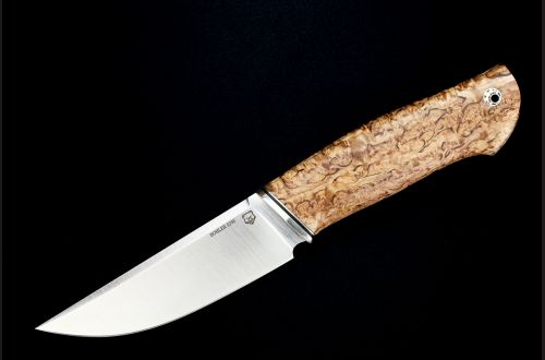 Нож Русский <span>(S390, стабилизированная карельская берёза, мозаичный пин под темляк)</span>