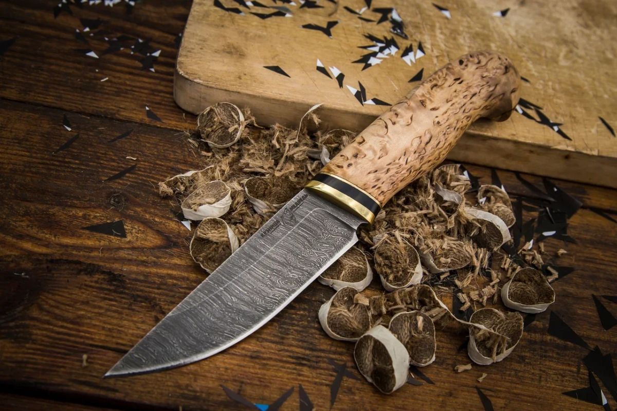 Ножи дамасские для охоты и рыбалки
