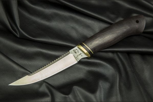 Нож Рыбак <span>(х12мф, чёрный граб)</span>