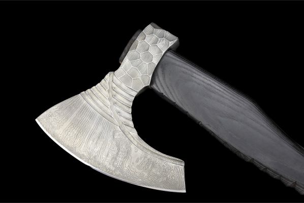 Топор "Викинг" <span>(дамаск 1200 слоёв, обожённый ясень)</span>