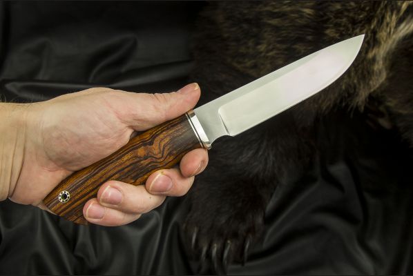 Нож Путник <span>(M390, айронвуд, мозаичный пин)</span>