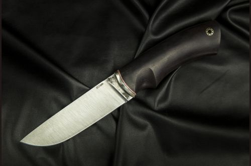 Нож Боровик - Premium <span>(Х12МФ, чёрный граб, мозаичный пин под темляк)</span>