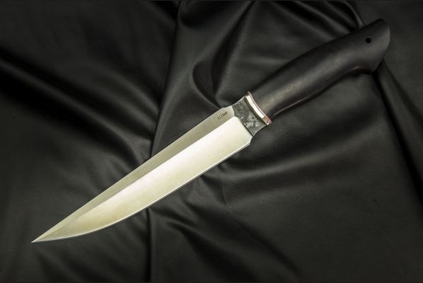 Нож Каратель <span>(х12мф, чёрный граб)</span>