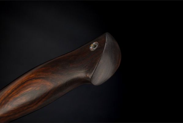 Нож Ворон <span>(M390, айронвуд, мозаичный пин под темляк)</span>