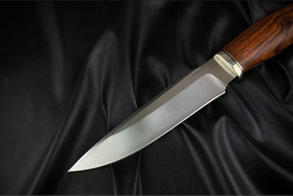 Нож Ворон <span>(M390, айронвуд, мозаичный пин под темляк)</span>