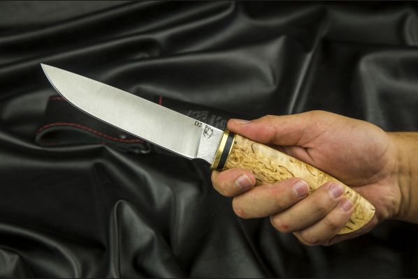 Нож Лиса <span>(D2, карельская берёза)</span>