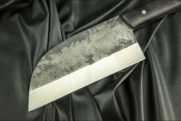 Сербский Нож <span>(х12мф, цельнометаллический, чёрный граб)</span> 