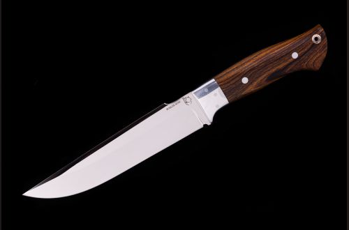 Нож Тайга <span>(М390, айронвуд, цельнометаллический, мозаичный пин под темляк)</span>