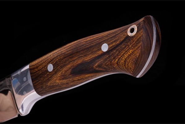 Нож Тайга <span>(М390, айронвуд, цельнометаллический, мозаичный пин под темляк)</span>