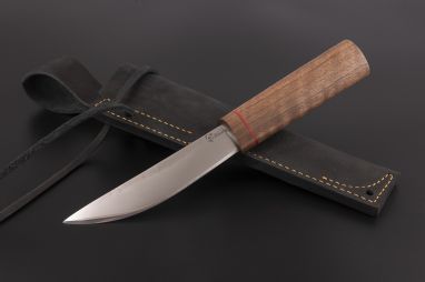 Нож Якутский средний №2 <span><span>(95х18, орех, вставка фибра)</span></span>