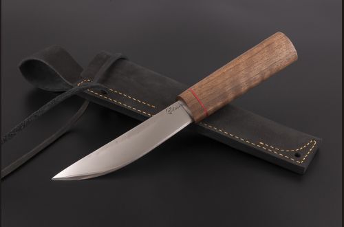 Нож Севера средний №2 <span>(95х18, орех, вставка фибра)</span>