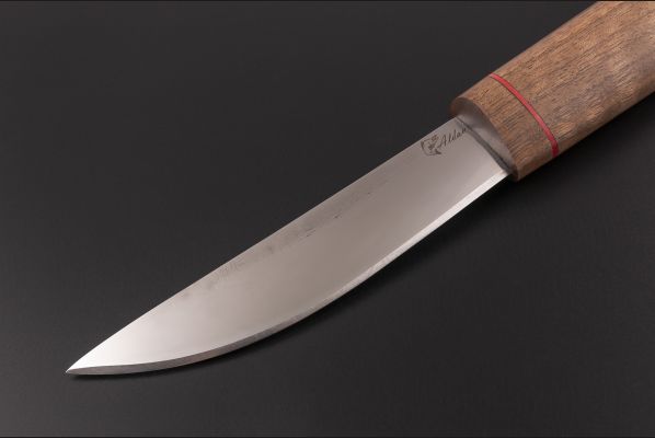 Нож Якутский средний №2 <span>(95х18, орех, вставка фибра)</span>