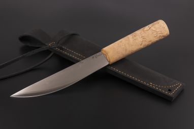 Нож Якутский большой №26 <span><span>(сталь х12мф, карельская береза)</span></span>