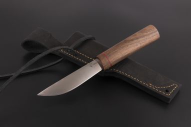 Нож якутский малый №1 <span><span>(95х18, орех, вставка фибра)</span></span>
