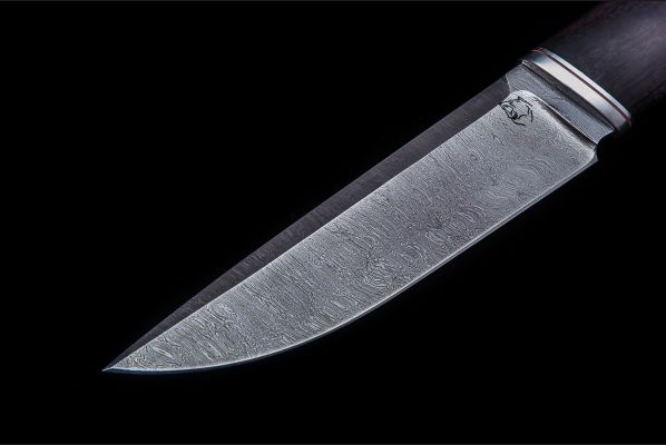 Нож Русский 2 <span>(дамаск, чёрный граб)</span>