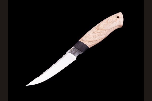 Нож Рыбак <span>(х12мф, чёрный граб, ясень)</span>