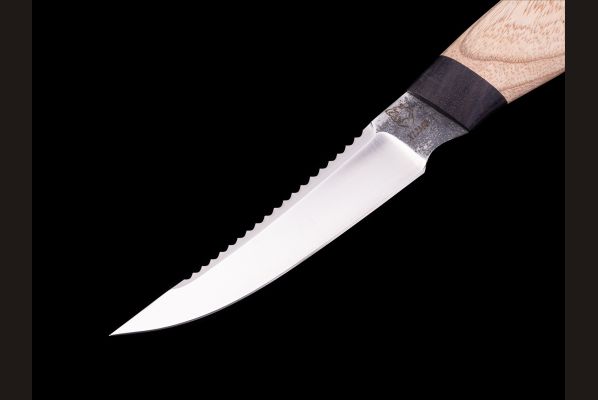 Нож Рыбак <span>(х12мф, чёрный граб, ясень)</span>