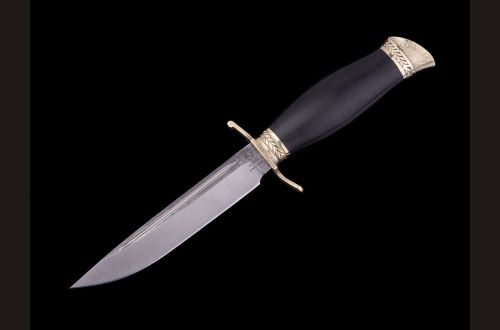 Финка НКВД <span>(95Х18, чёрный граб, литьё латунь)</span>